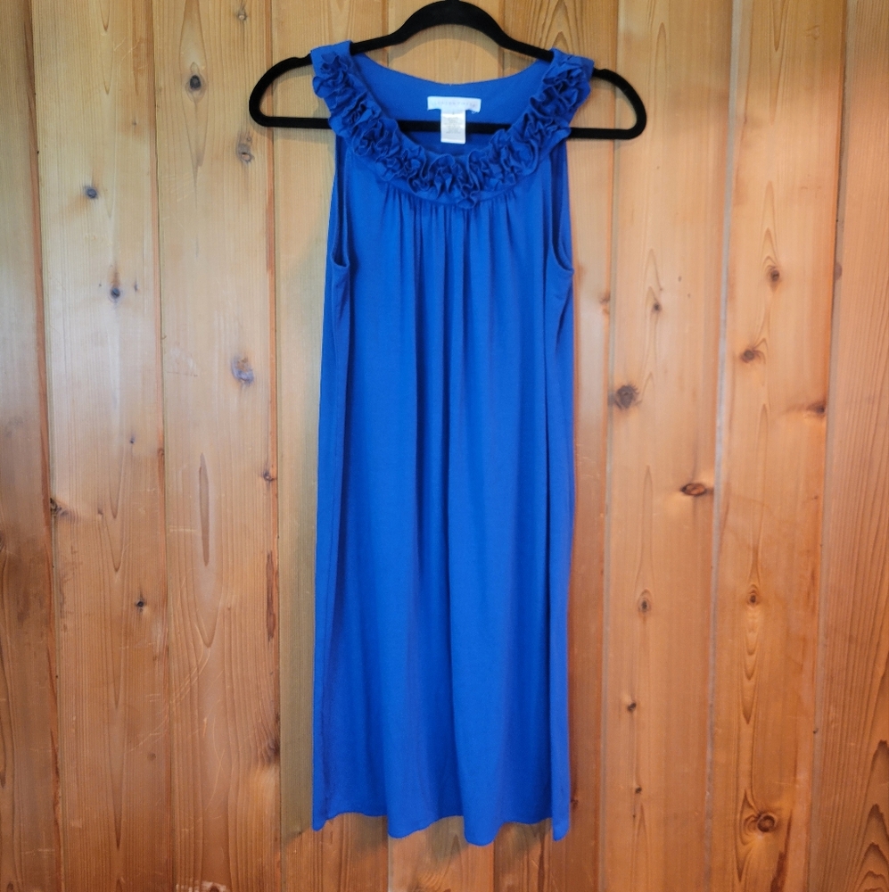 London Times Royal Blue Halter Dress